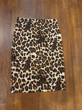 Better Be Leopard Print Pencil Skirt - Brown & Black